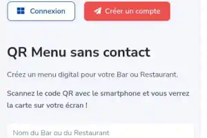 Application MyMenuQR – menu digital pour restaurants